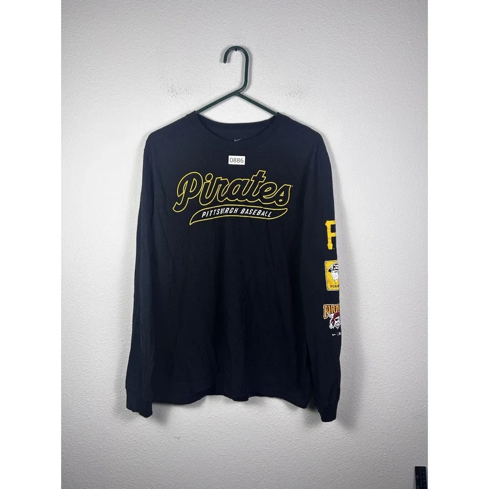 Pittsburgh Pirates Nike Black Cooperstown Collection Knockout Long Sleeve